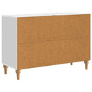 TV-skab Hvid højglans 89 x 34,5 x 60 cm Konstrueret træ