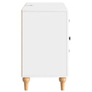 TV-skab Hvid højglans 89 x 34,5 x 60 cm Konstrueret træ