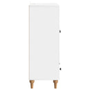 Sideboard med skuffe Hvid 66 x 34,5 x 95 cm Konstrueret træ