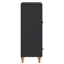 Sideboard med skuffe Sort 66 x 34,5 x 95 cm Konstrueret træ