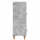 Sideboard med skuffe Betongrå 66 x 34,5 x 95 cm Konstrueret træ