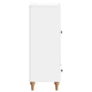 Sideboard Hvid højglans 66 x 34,5 x 95 cm Konstrueret træ