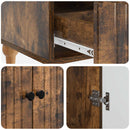 Sideboard med skuffe Røget eg 66 x 34,5 x 95 cm Konstrueret træ
