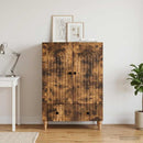 Sideboard med skuffe Røget eg 66 x 34,5 x 95 cm Konstrueret træ