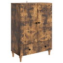 Sideboard med skuffe Røget eg 66 x 34,5 x 95 cm Konstrueret træ