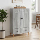 Sideboard Grå sonoma-eg 66 x 34,5 x 95 cm Konstrueret træ