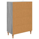 Sideboard Grå sonoma-eg 66 x 34,5 x 95 cm Konstrueret træ