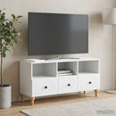 TV-skab Hvid 102 x 34,5 x 50 cm Konstrueret træ