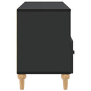 TV-skab Sort 102 x 34,5 x 50 cm Konstrueret træ