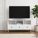 TV-skab Højglans Hvid 102 x 34,5 x 50 cm Konstrueret træ