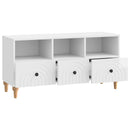 TV-skab Højglans Hvid 102 x 34,5 x 50 cm Konstrueret træ