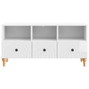 TV-skab Højglans Hvid 102 x 34,5 x 50 cm Konstrueret træ