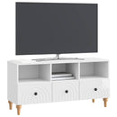 TV-skab Højglans Hvid 102 x 34,5 x 50 cm Konstrueret træ
