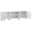 TV-skab Hvid højglans 150 x 31 x 50 cm Konstrueret træ