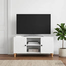TV-skab Hvid 102 x 34,5 x 50 cm Konstrueret træ