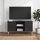 TV-skab Sort 102 x 34,5 x 50 cm Konstrueret træ