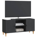 TV-skab Sort 102 x 34,5 x 50 cm Konstrueret træ