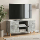 TV-skab Betongrå 102 x 34,5 x 50 cm Konstrueret træ
