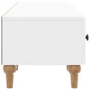 TV-skab Hvid højglans 147 x 34,5 x 30 cm Konstrueret træ