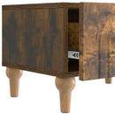 TV-skab med skuffe Røget eg 147 x 34,5 x 30 cm Konstrueret træ
