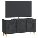TV-skab Sort 99 x 34,5 x 50 cm Konstrueret træ