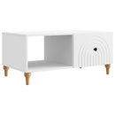 Sofabord Hvid 90 x 50 x 40 cm Konstrueret træ