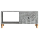 Sofabord Betongrå 90 x 50 x 40 cm Konstrueret træ