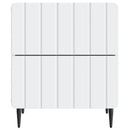 Natskab 2 pcs Hvid 43 x 34,5 x 49,5 cm Konstrueret træ
