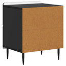 Natskab 2 pcs Sort 43 x 34,5 x 49,5 cm Konstrueret træ