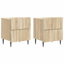 Natskab 2 pcs Sonoma-eg 43 x 34,5 x 49,5 cm Konstrueret træ