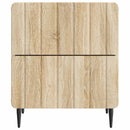 Natskab 2 pcs Sonoma-eg 43 x 34,5 x 49,5 cm Konstrueret træ