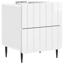 Natskab Hvid højglans 43 x 34,5 x 49,5 cm Konstrueret træ