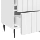Natskab 2 pcs Hvid højglans 43 x 34,5 x 49,5 cm Konstrueret træ
