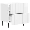 Natskab 2 pcs Hvid højglans 43 x 34,5 x 49,5 cm Konstrueret træ