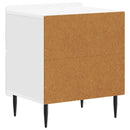 Natskab 2 pcs Hvid højglans 43 x 34,5 x 49,5 cm Konstrueret træ