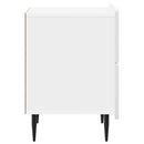 Natskab 2 pcs Hvid højglans 43 x 34,5 x 49,5 cm Konstrueret træ