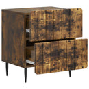 Natskab 2 pcs Røget eg 43 x 34,5 x 49,5 cm Konstrueret træ