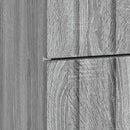 Natskab 2 pcs Grå sonoma-eg 43 x 34,5 x 49,5 cm Konstrueret træ