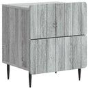 Natskab 2 pcs Grå sonoma-eg 43 x 34,5 x 49,5 cm Konstrueret træ