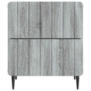 Natskab 2 pcs Grå sonoma-eg 43 x 34,5 x 49,5 cm Konstrueret træ