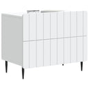 Natskab med skuffe Hvid 62 x 34,5 x 49,5 cm Konstrueret træ