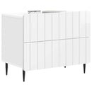 Natskab Hvid højglans 62 x 34,5 x 49,5 cm Konstrueret træ