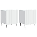 Natskab 2 pcs Hvid 43 x 34,5 x 52 cm Konstrueret træ