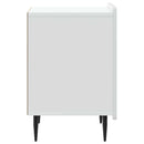 Natskab 2 pcs Hvid 43 x 34,5 x 52 cm Konstrueret træ
