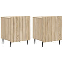 Natskab 2 pcs Sonoma-eg 43 x 34,5 x 52 cm Konstrueret træ