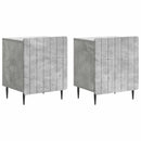 Natskab 2 pcs Betongrå 43 x 34,5 x 52 cm Konstrueret træ