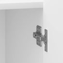 Natskab 2 pcs Hvid højglans 43 x 34,5 x 52 cm Konstrueret træ
