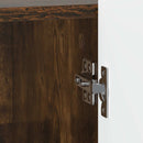 Natskab 2 pcs Røget eg 43 x 34,5 x 52 cm Konstrueret træ