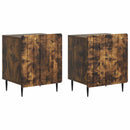 Natskab 2 pcs Røget eg 43 x 34,5 x 52 cm Konstrueret træ