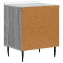 Natskab 2 pcs Grå sonoma-eg 43 x 34,5 x 52 cm Konstrueret træ